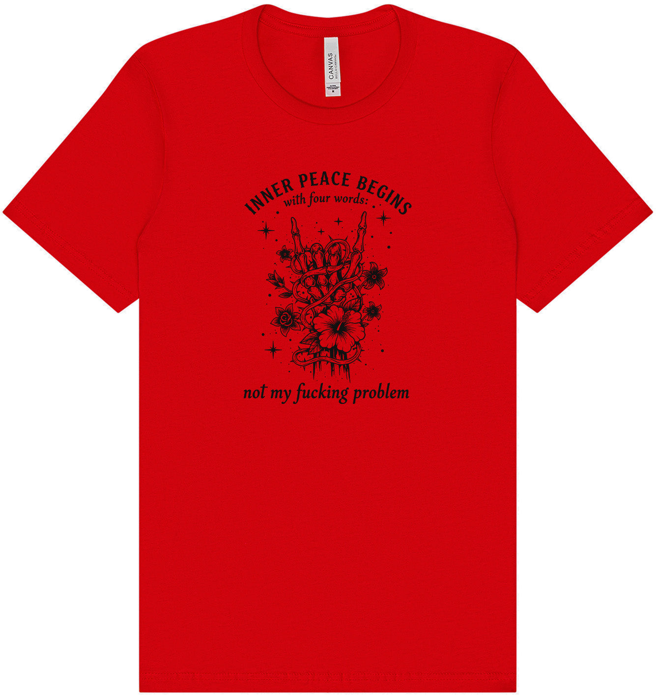 Inner Peace Begins With... Adult Bella Canvas Shirt
