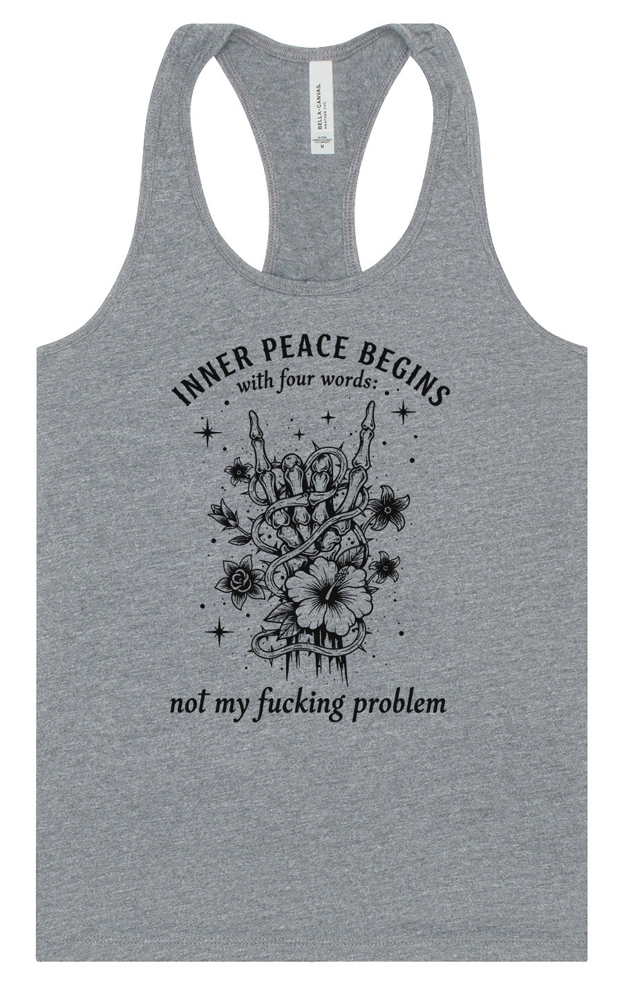 Inner Peace Begins With... Women's Racerback Tank