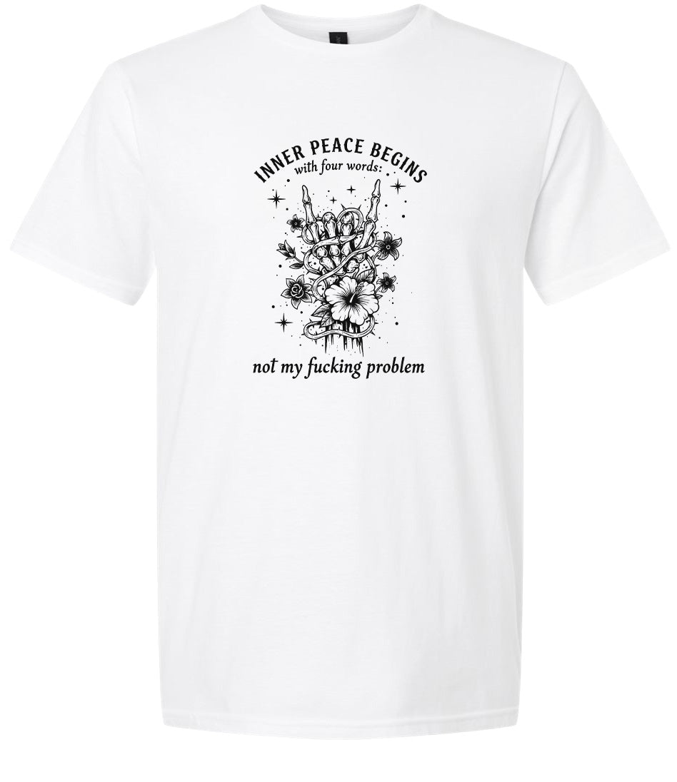 Inner Peace Begins With... Adult Gildan Soft Shirt