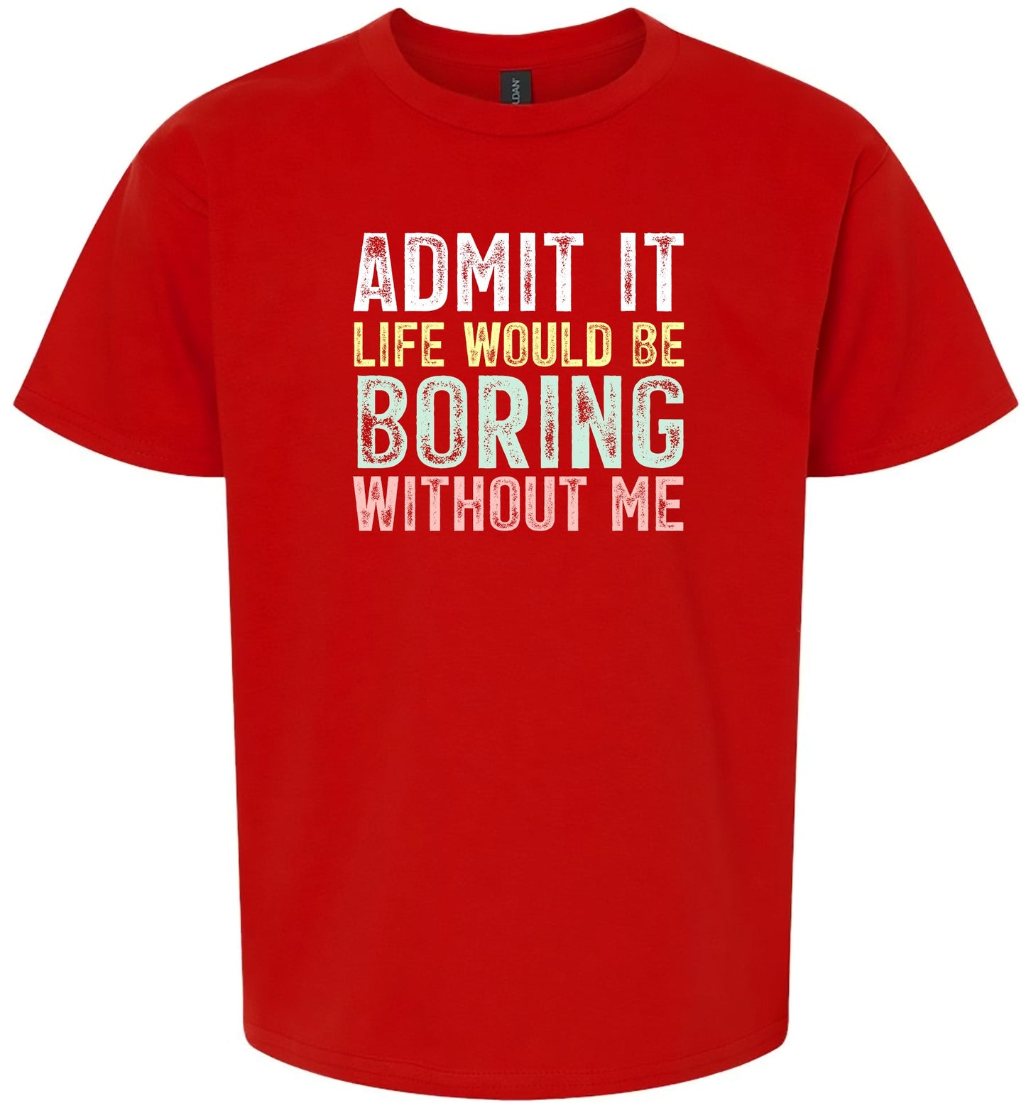 Retro Life Would Be Boring Children's Gildan Soft Shirt