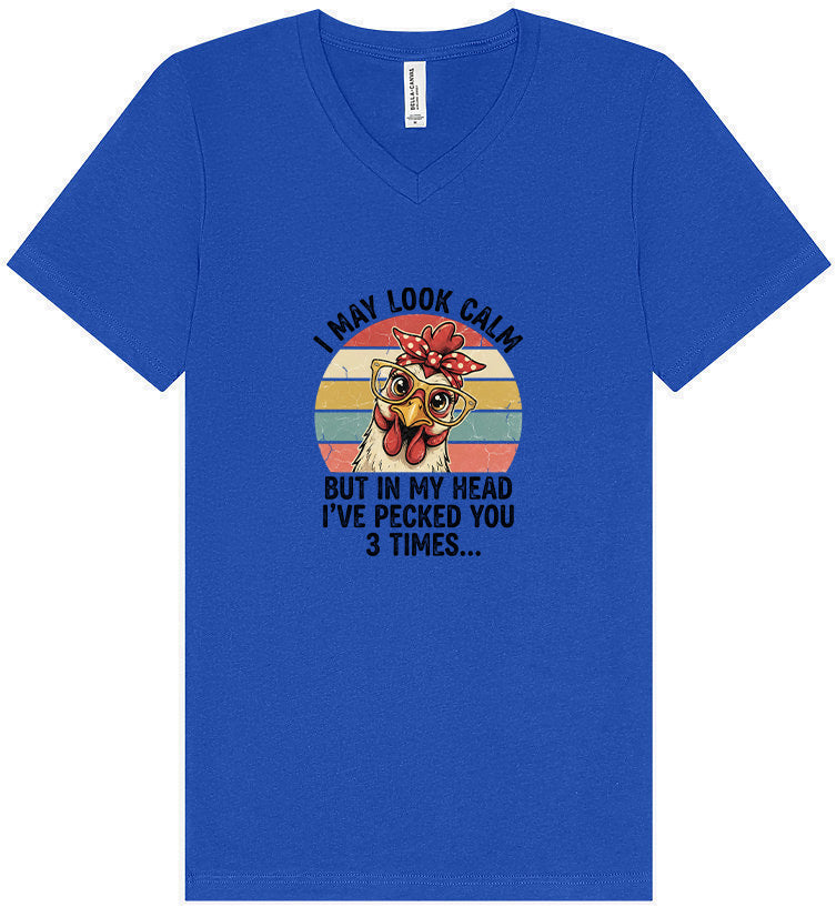 Pecked You in My Head Unisex V-Neck Shirt