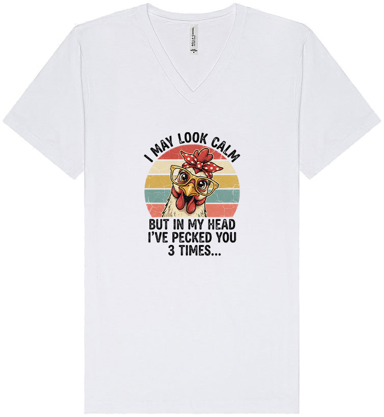 Pecked You in My Head Unisex V-Neck Shirt