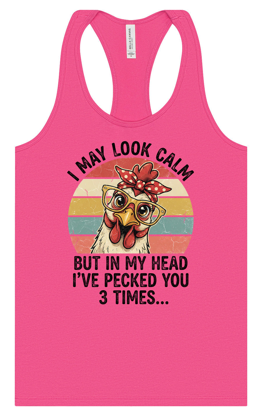 Pecked You in My Head Women's Racerback Tank