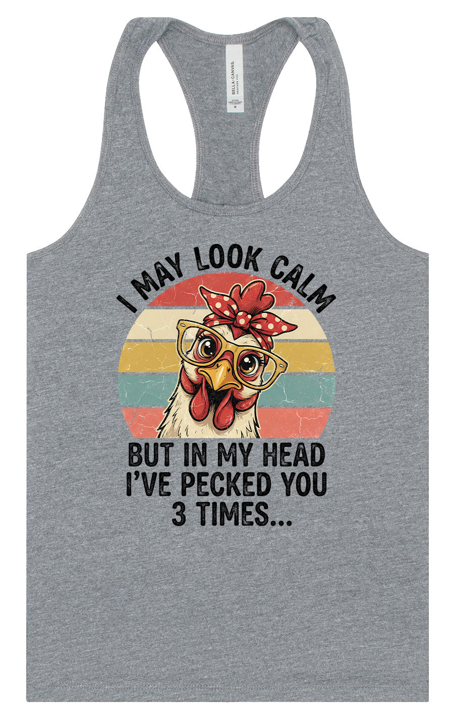Pecked You in My Head Women's Racerback Tank