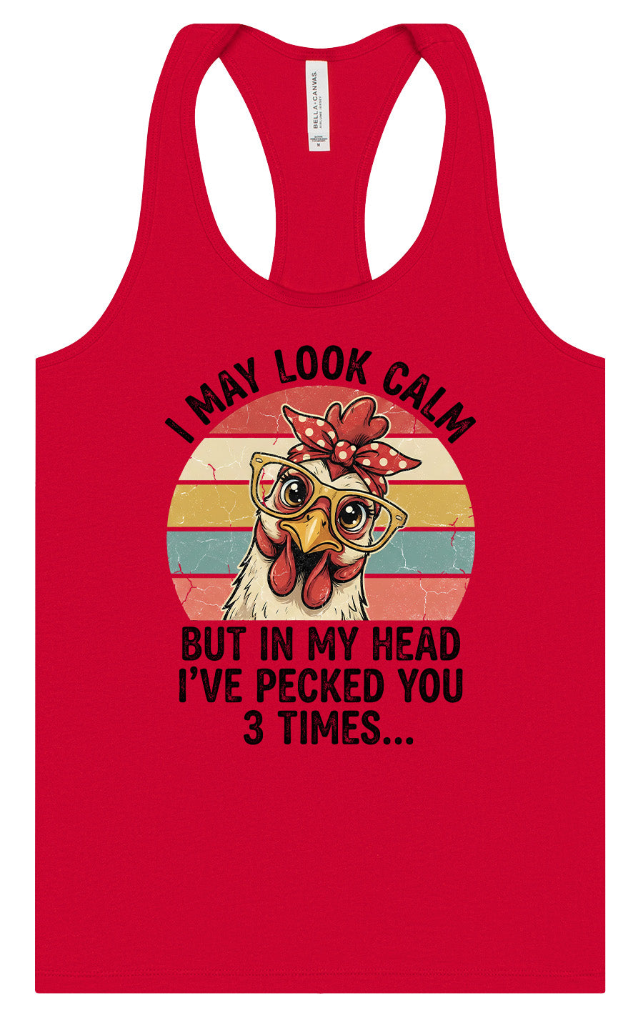 Pecked You in My Head Women's Racerback Tank