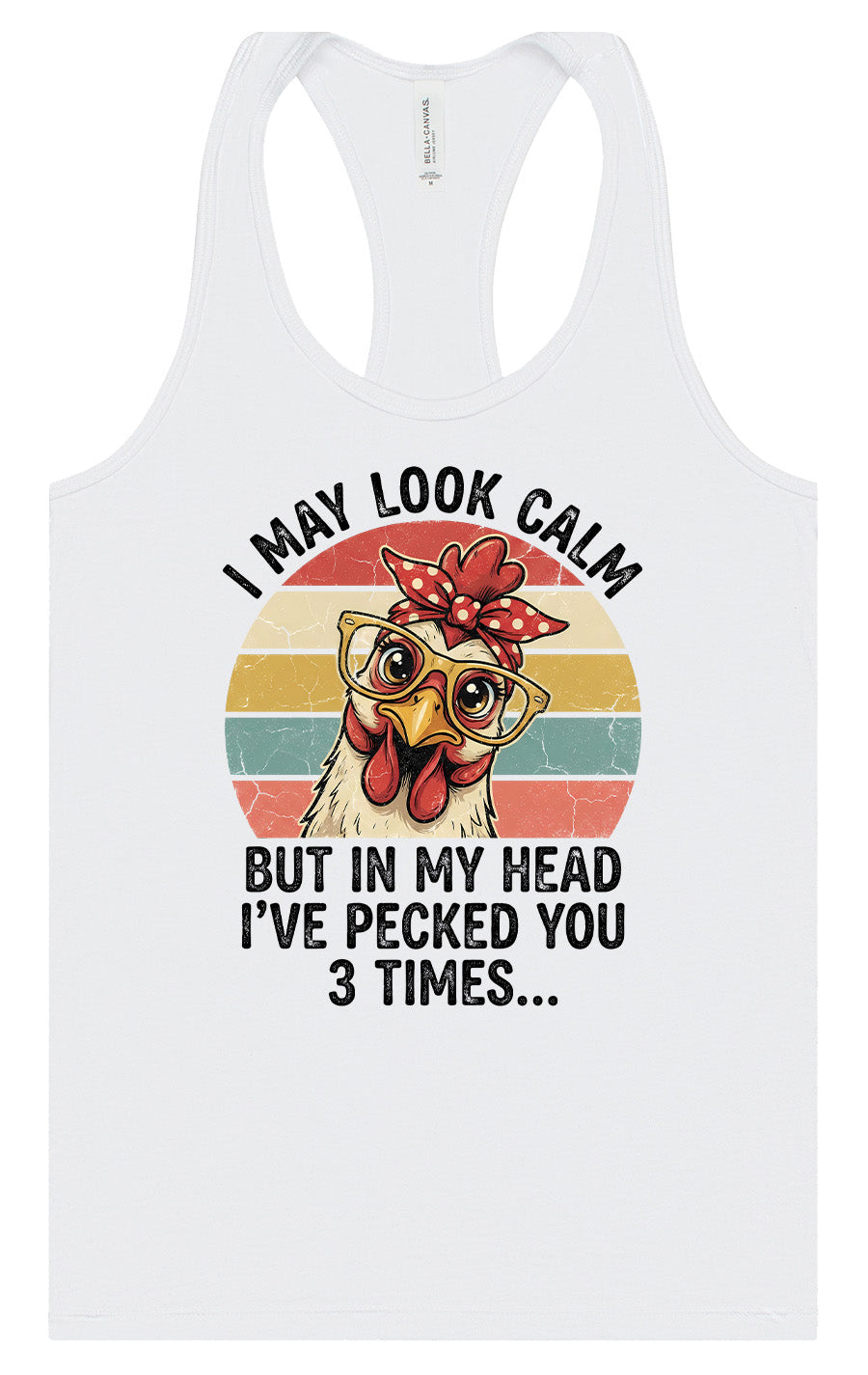 Pecked You in My Head Women's Racerback Tank
