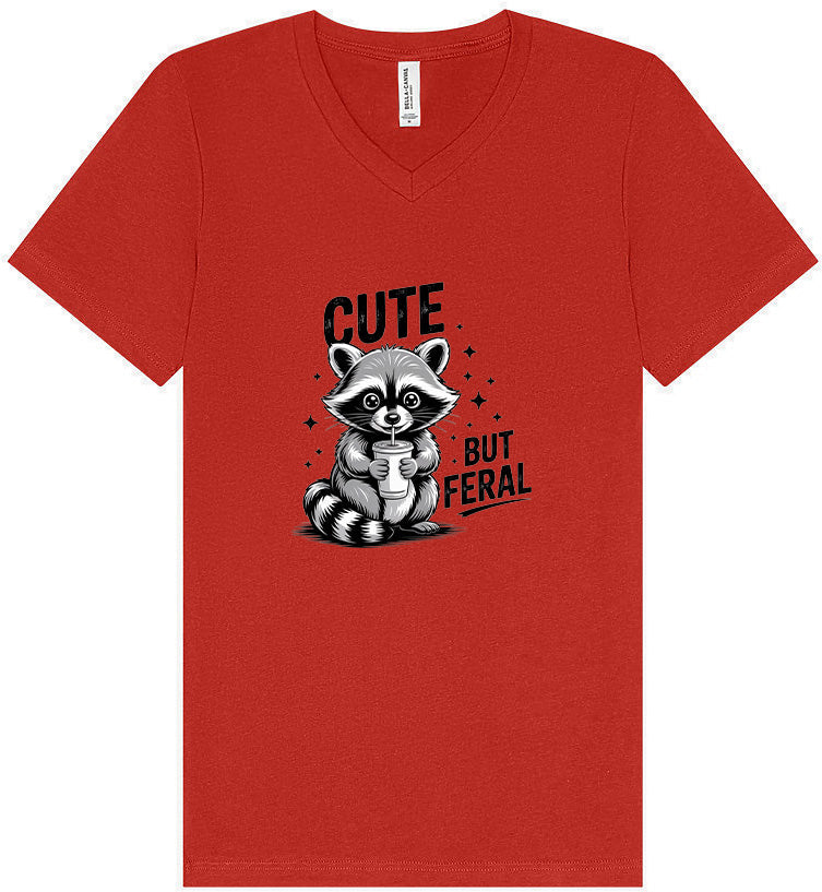 Cute but Feral Unisex V-Neck Shirt