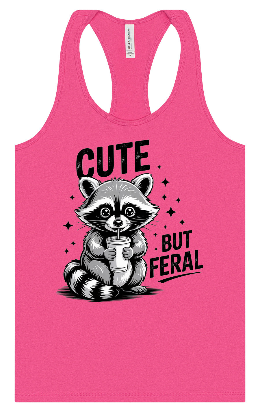 Cute but Feral Women's Racerback Tank