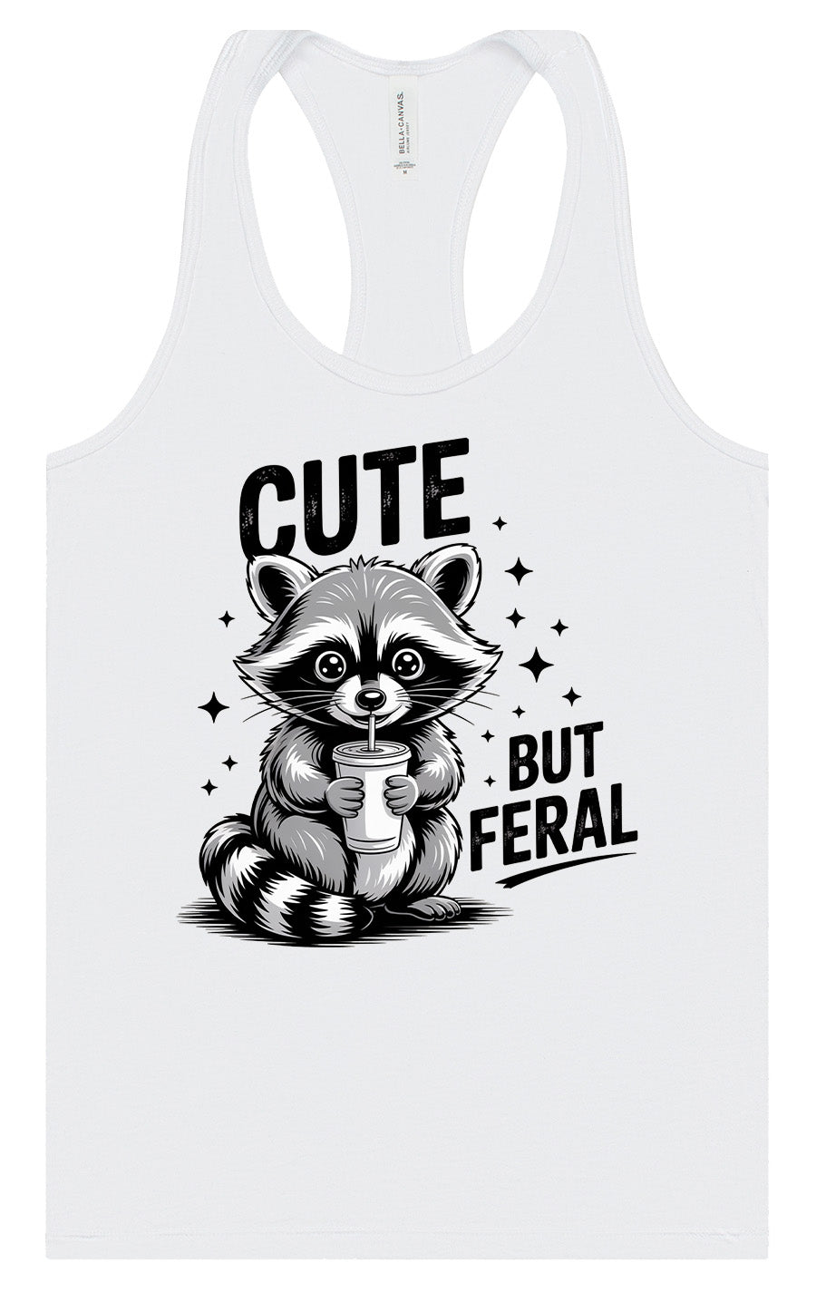 Cute but Feral Women's Racerback Tank