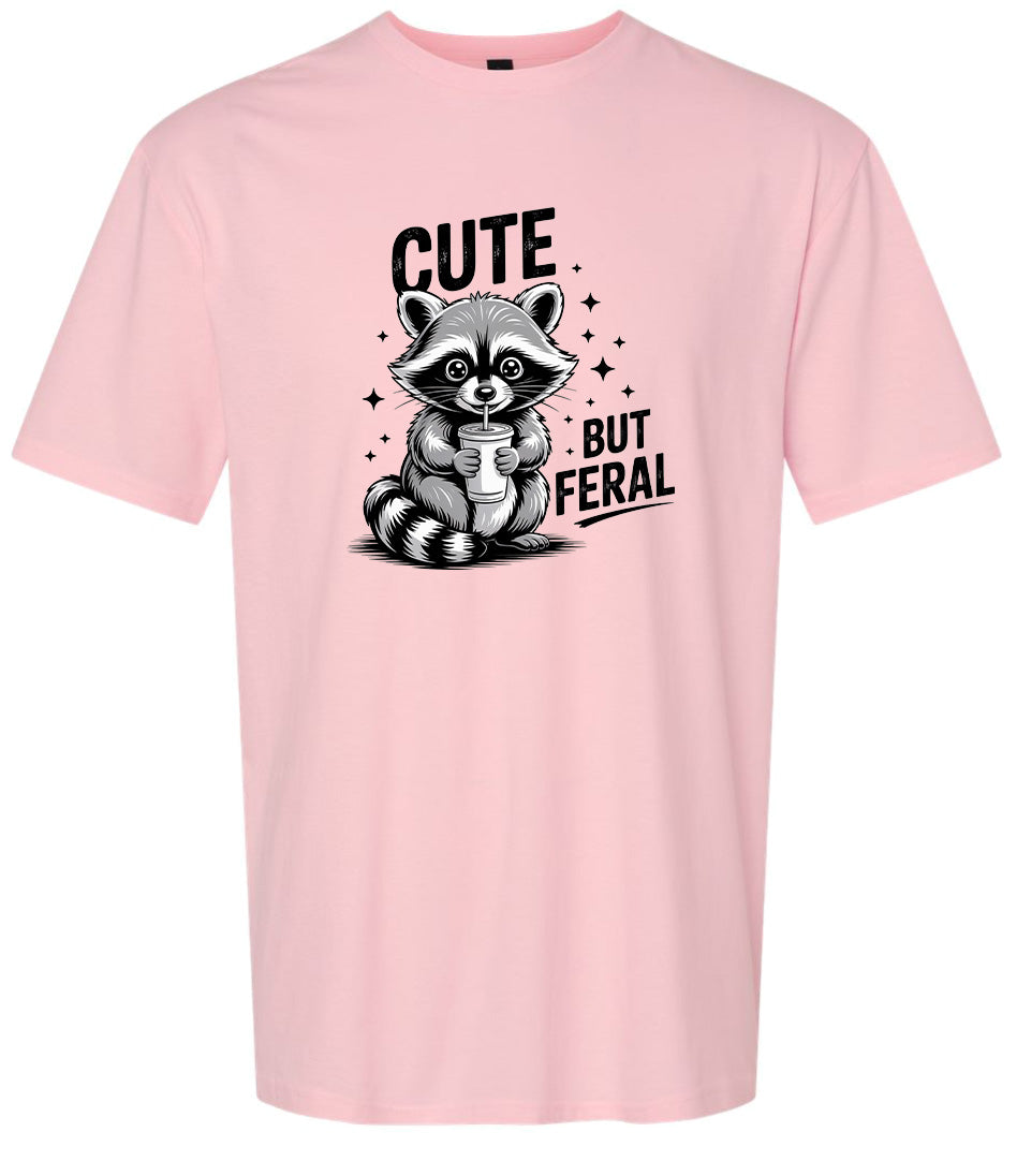 Cute but Feral Adult Gildan Soft Shirt