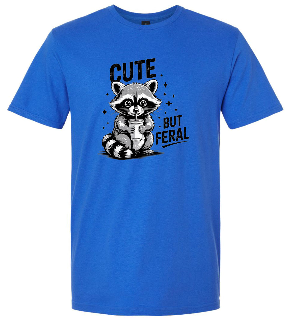 Cute but Feral Adult Gildan Soft Shirt