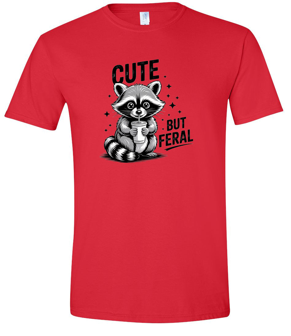 Cute but Feral Adult Gildan Soft Shirt
