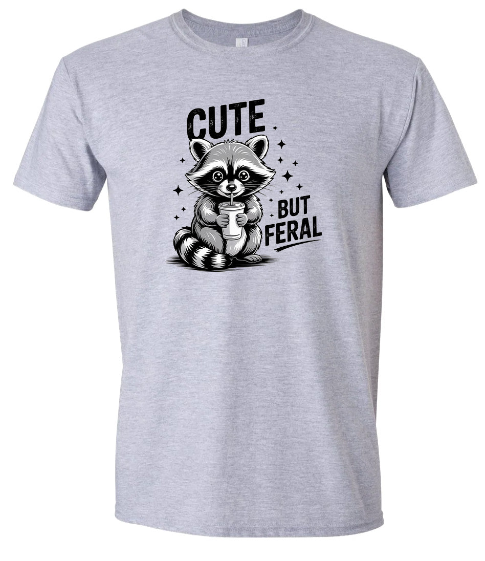 Cute but Feral Adult Gildan Soft Shirt