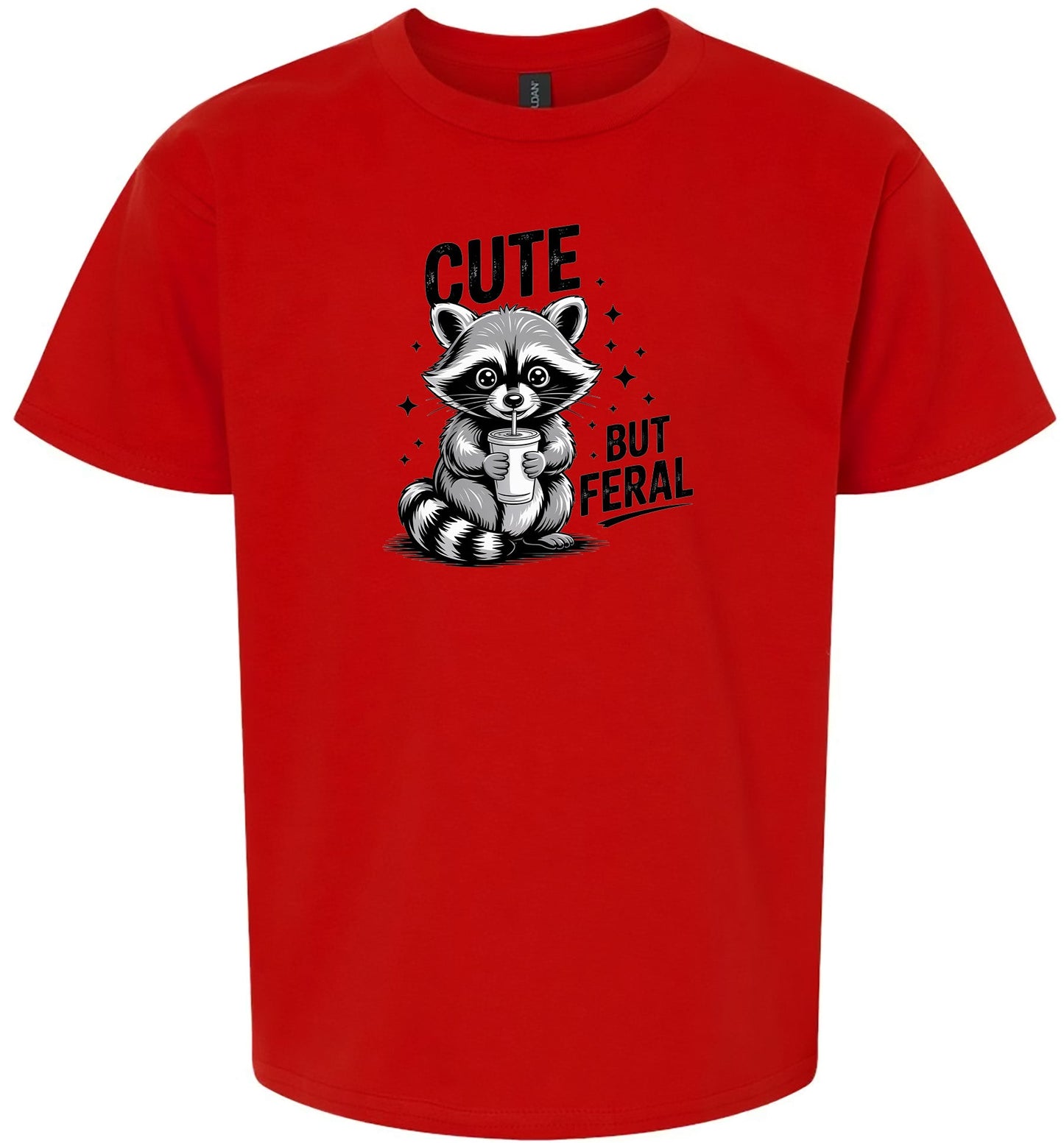 Cute but Feral Children's Gildan Soft Shirt