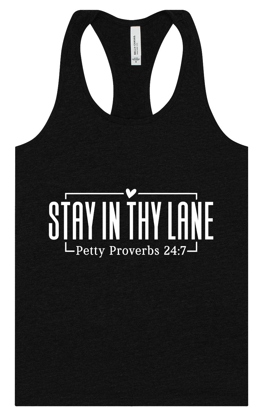 Stay in Thy Lane Women's Racerback Tank