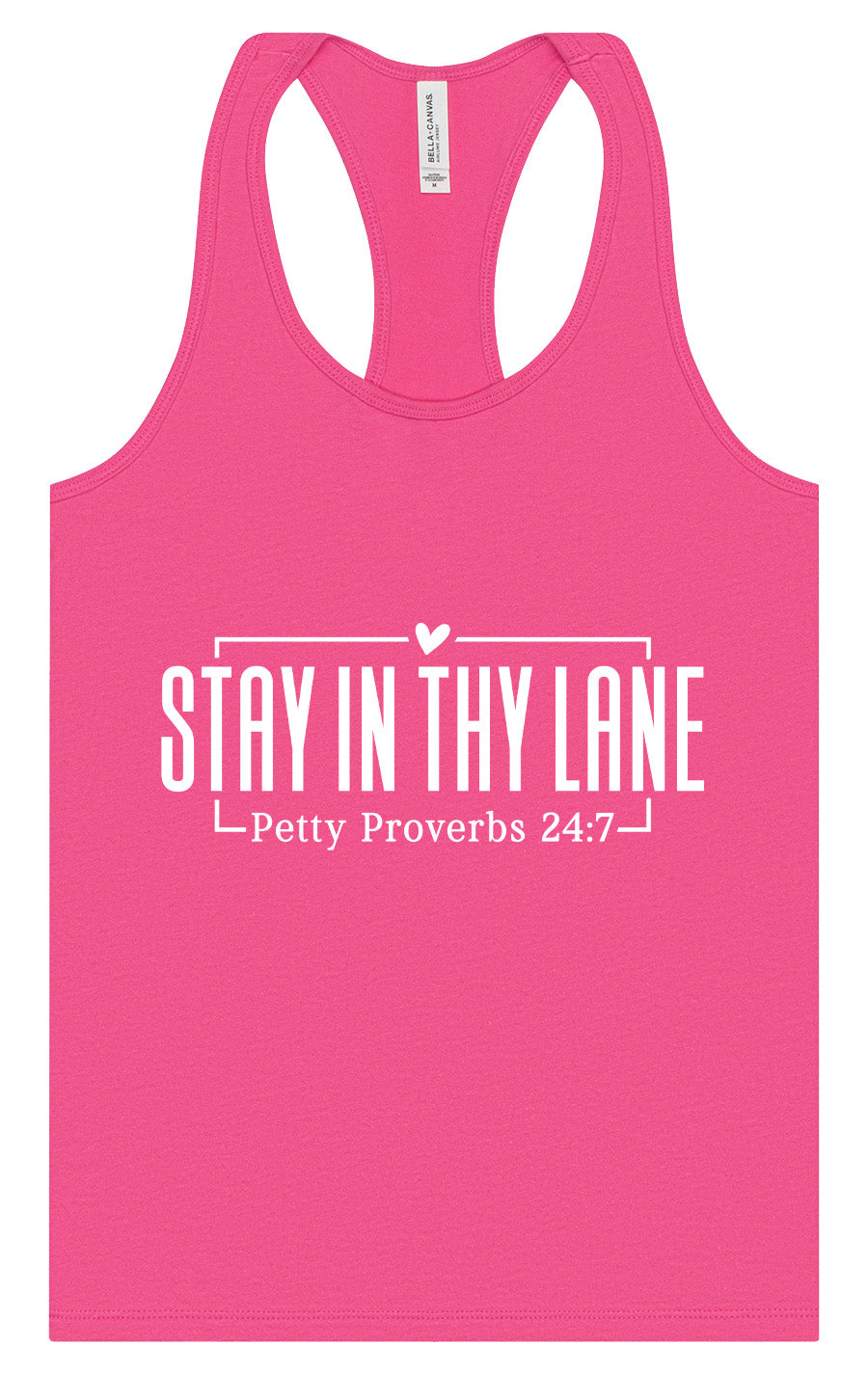 Stay in Thy Lane Women's Racerback Tank