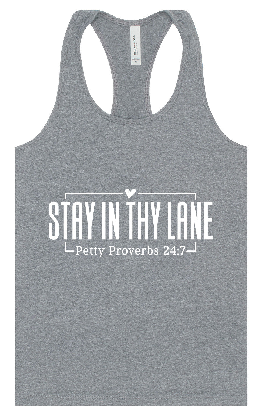 Stay in Thy Lane Women's Racerback Tank