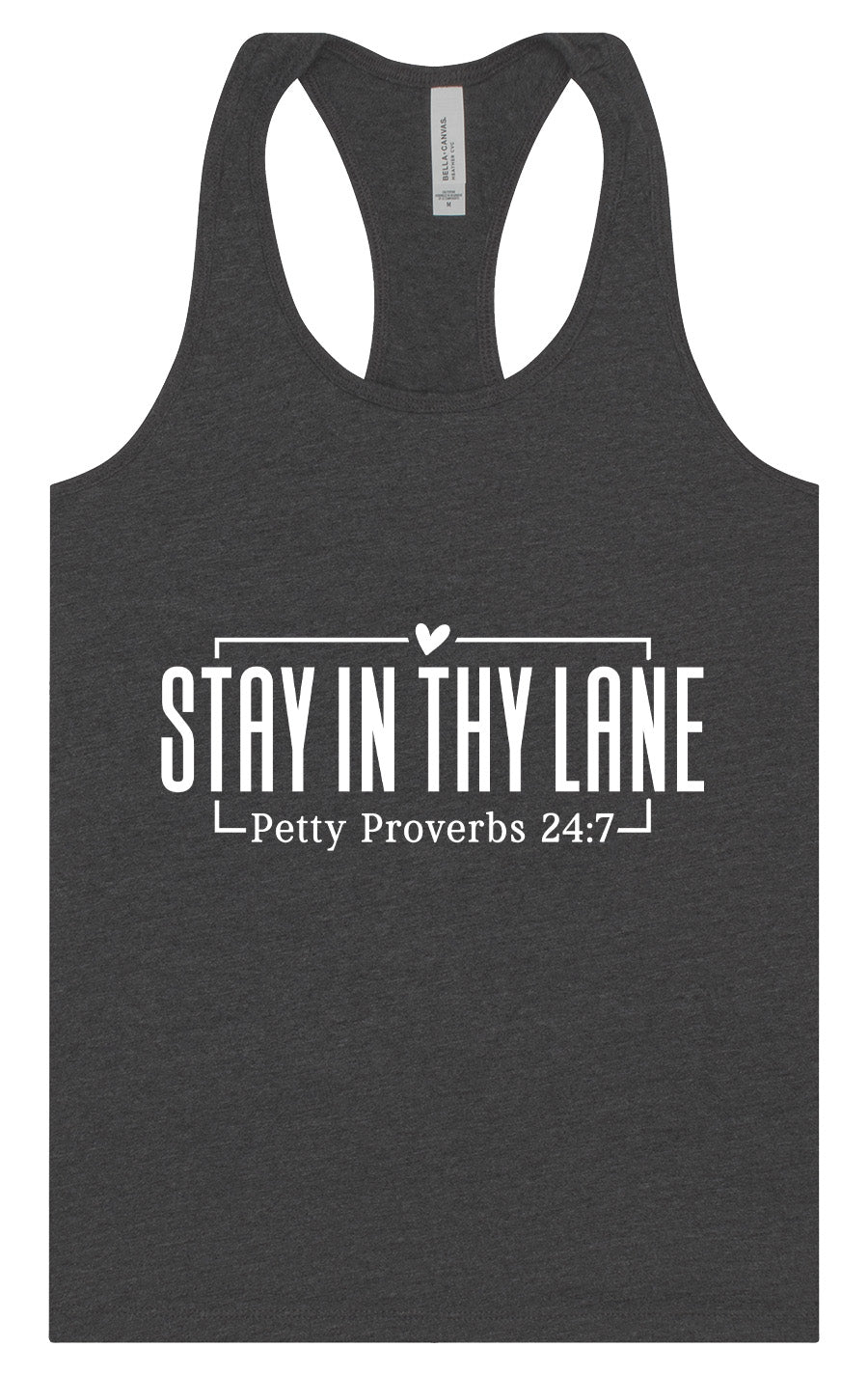 Stay in Thy Lane Women's Racerback Tank