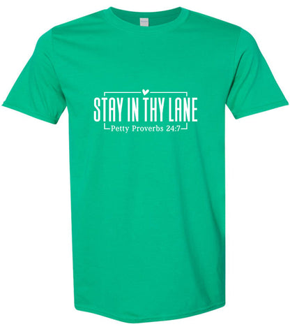 Stay in Thy Lane Children's Gildan Soft Shirt