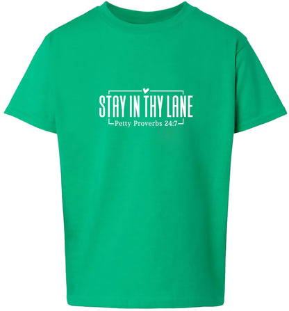 Stay in Thy Lane Adult Gildan Soft Shirt
