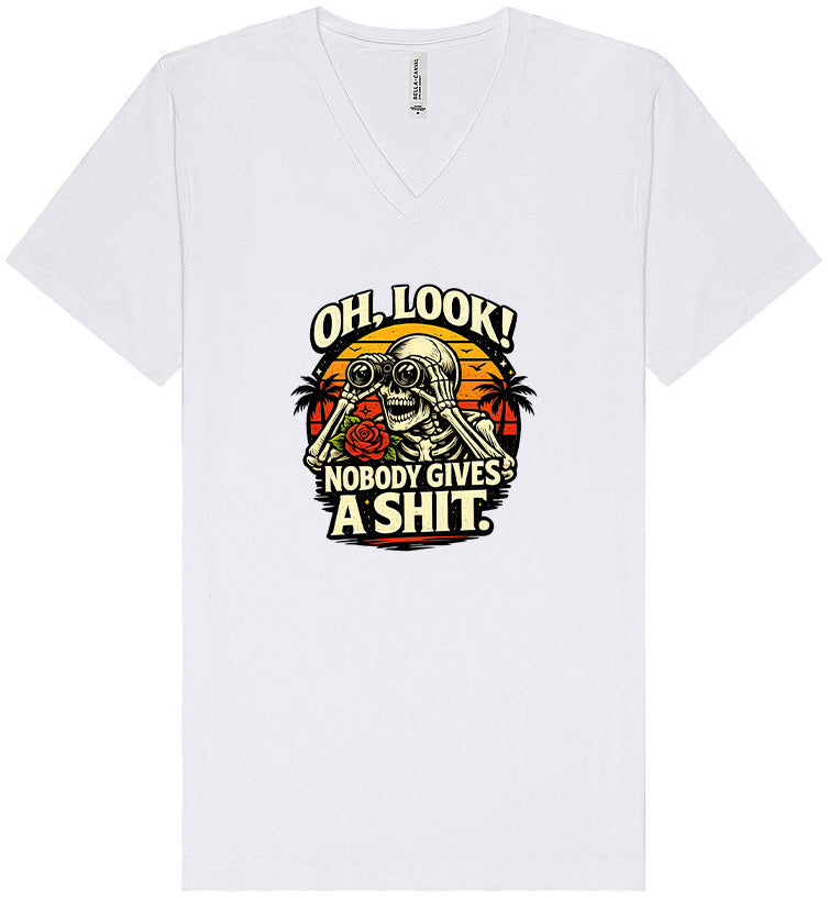 Oh Look! Nobody Gives a Shit! Unisex V-Neck Shirt
