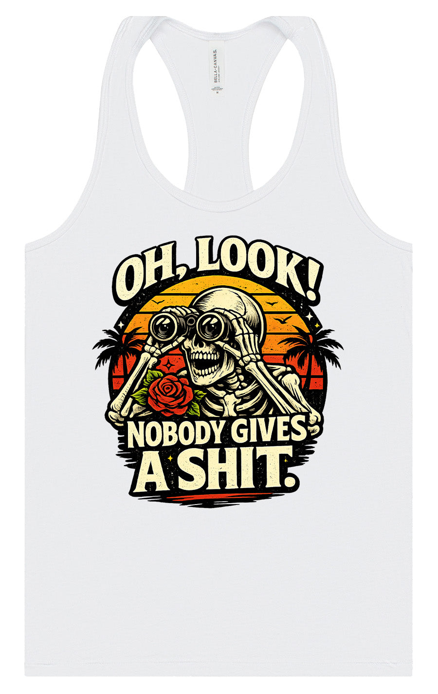Oh Look! Nobody Gives a Shit! Women's Racerback Tank