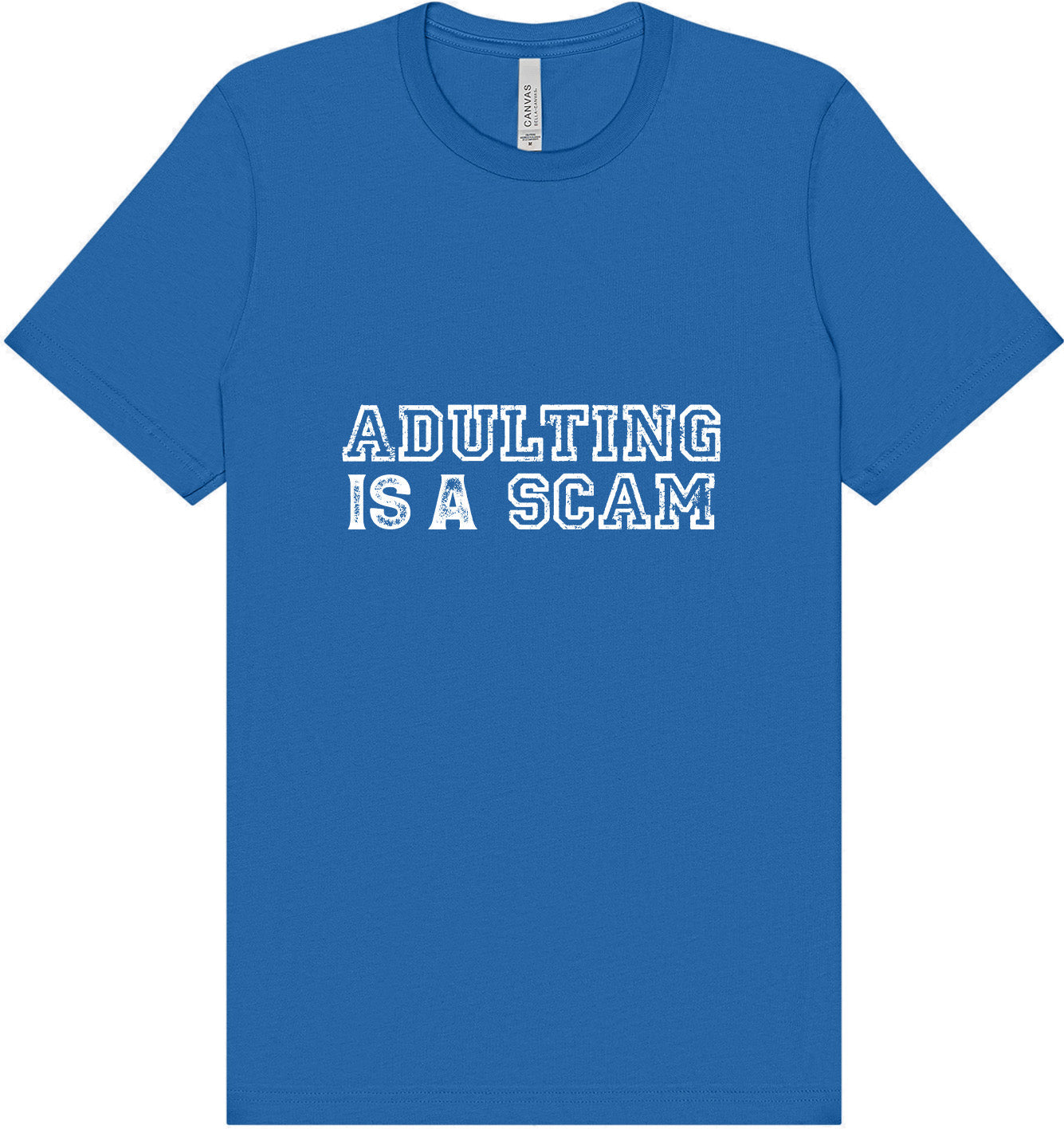 Adulting is a Scam Adult Bella Canvas Shirt
