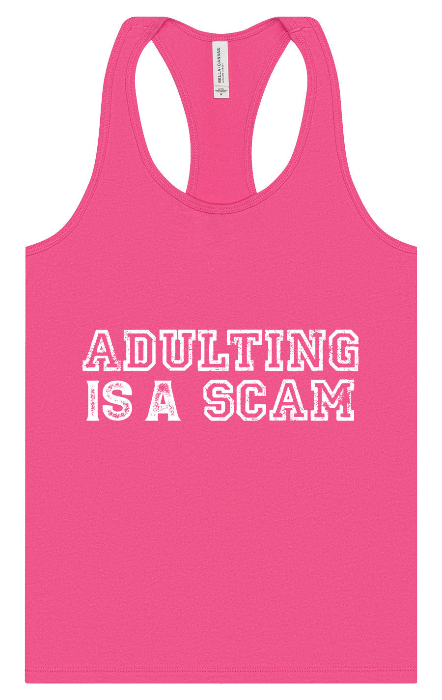 Adulting is a Scam Women's Racerback Tank