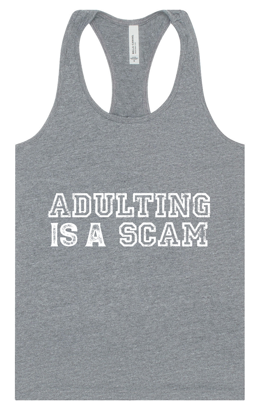 Adulting is a Scam Women's Racerback Tank