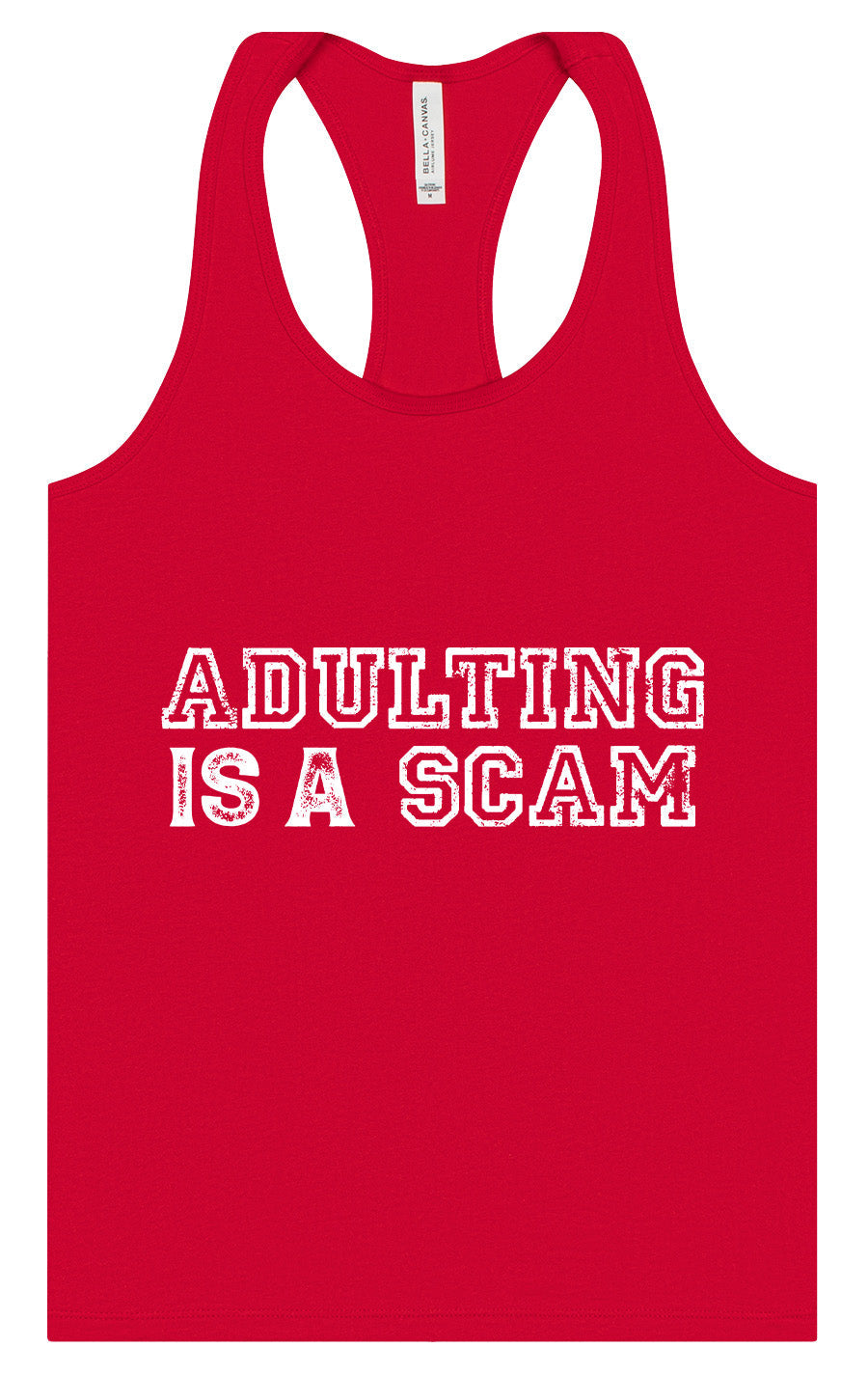 Adulting is a Scam Women's Racerback Tank
