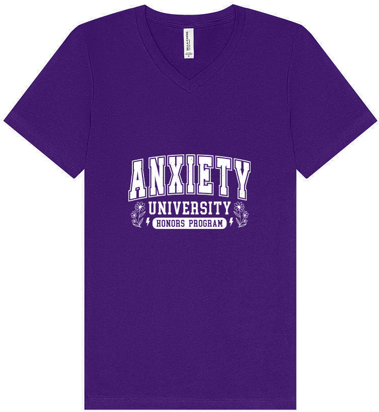 Anxiety University Unisex V-Neck Shirt