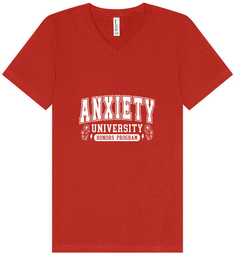 Anxiety University Unisex V-Neck Shirt