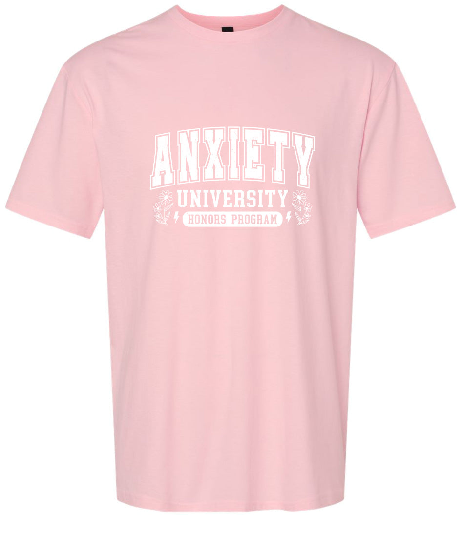 Anxiety University Adult Gildan Soft Shirt