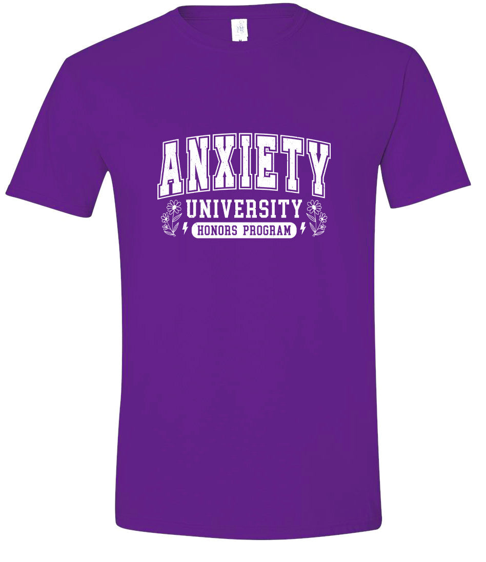 Anxiety University Adult Gildan Soft Shirt