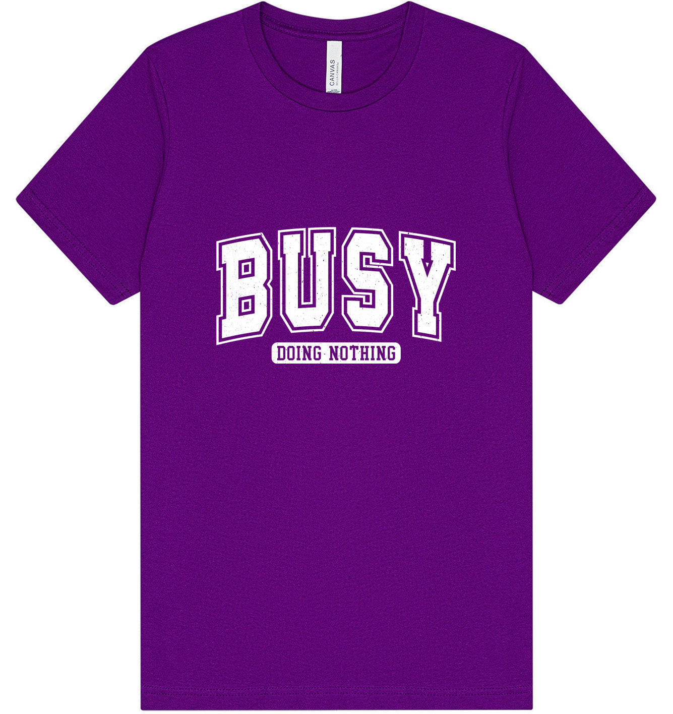 Busy Doing Nothing Adult Bella Canvas Shirt