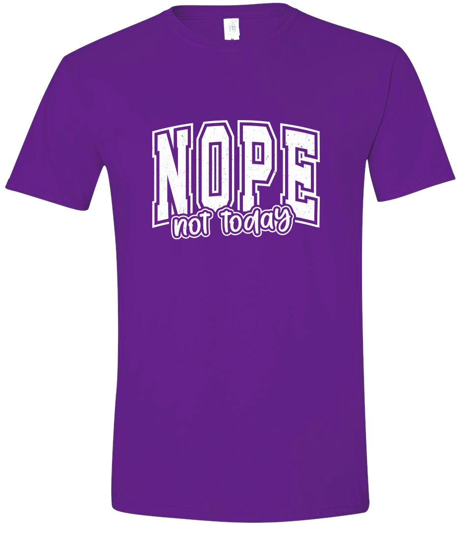 Nope Not Today Children's Gildan Soft Shirt