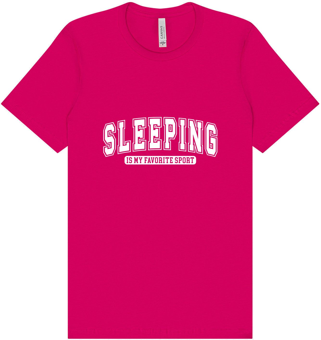 Sleeping is My Favorite Sport Adult Bella Canvas Shirt