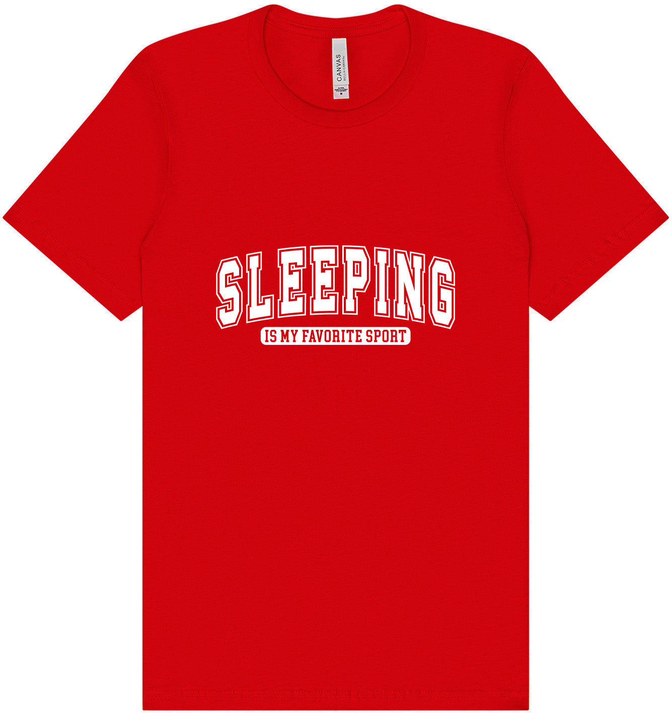 Sleeping is My Favorite Sport Adult Bella Canvas Shirt