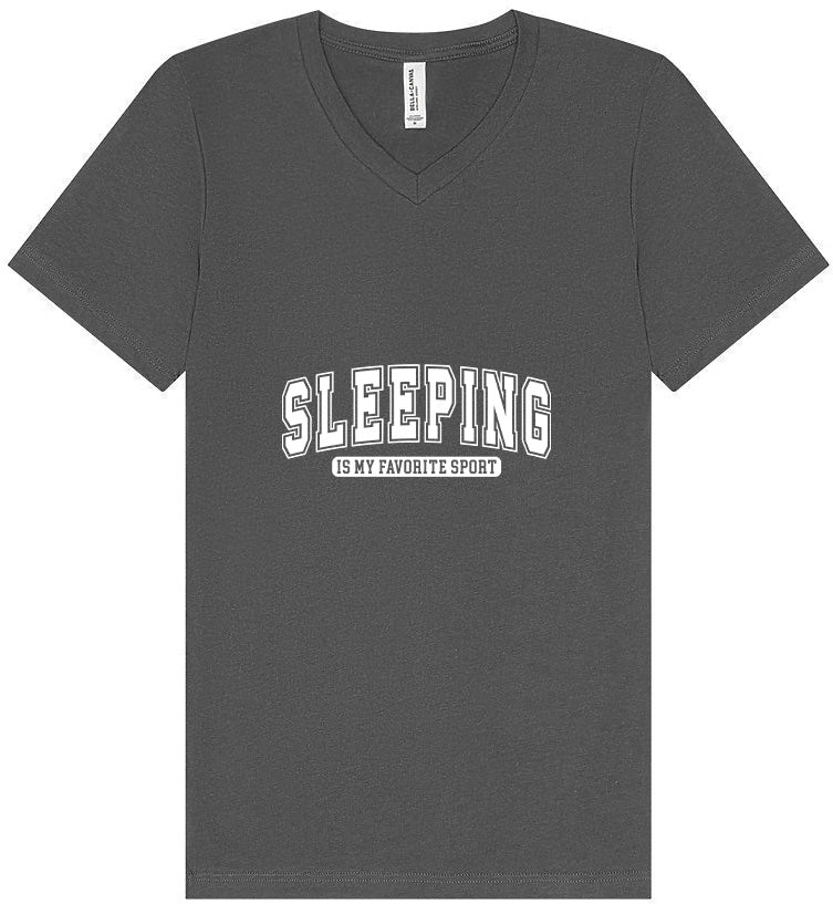 Sleeping is My Favorite Sport Unisex V-Neck Shirt