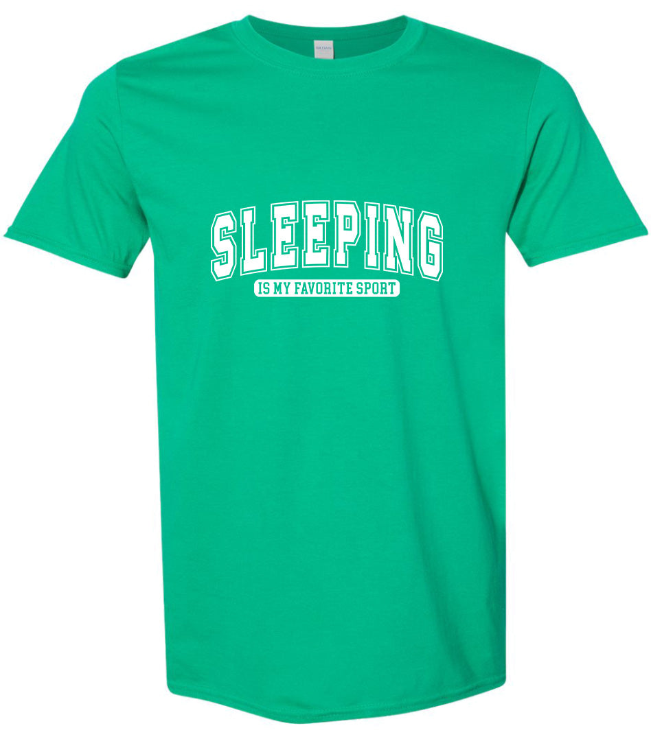 Sleeping is My Favorite Sport Adult Gildan Soft Shirt
