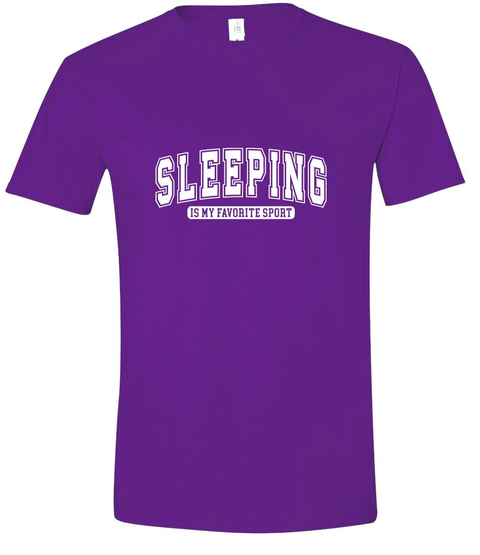 Sleeping is My Favorite Sport Adult Gildan Soft Shirt