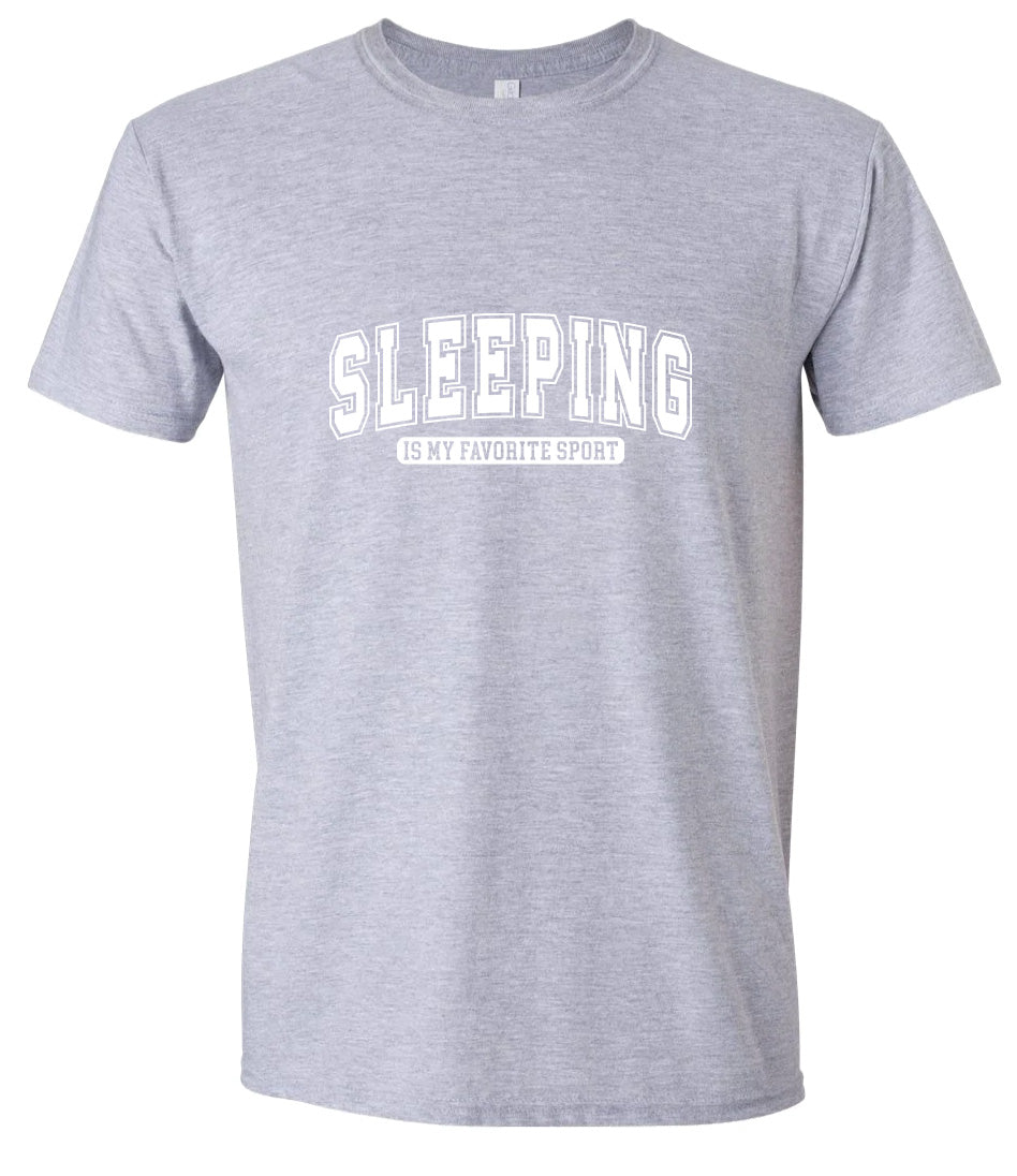 Sleeping is My Favorite Sport Adult Gildan Soft Shirt