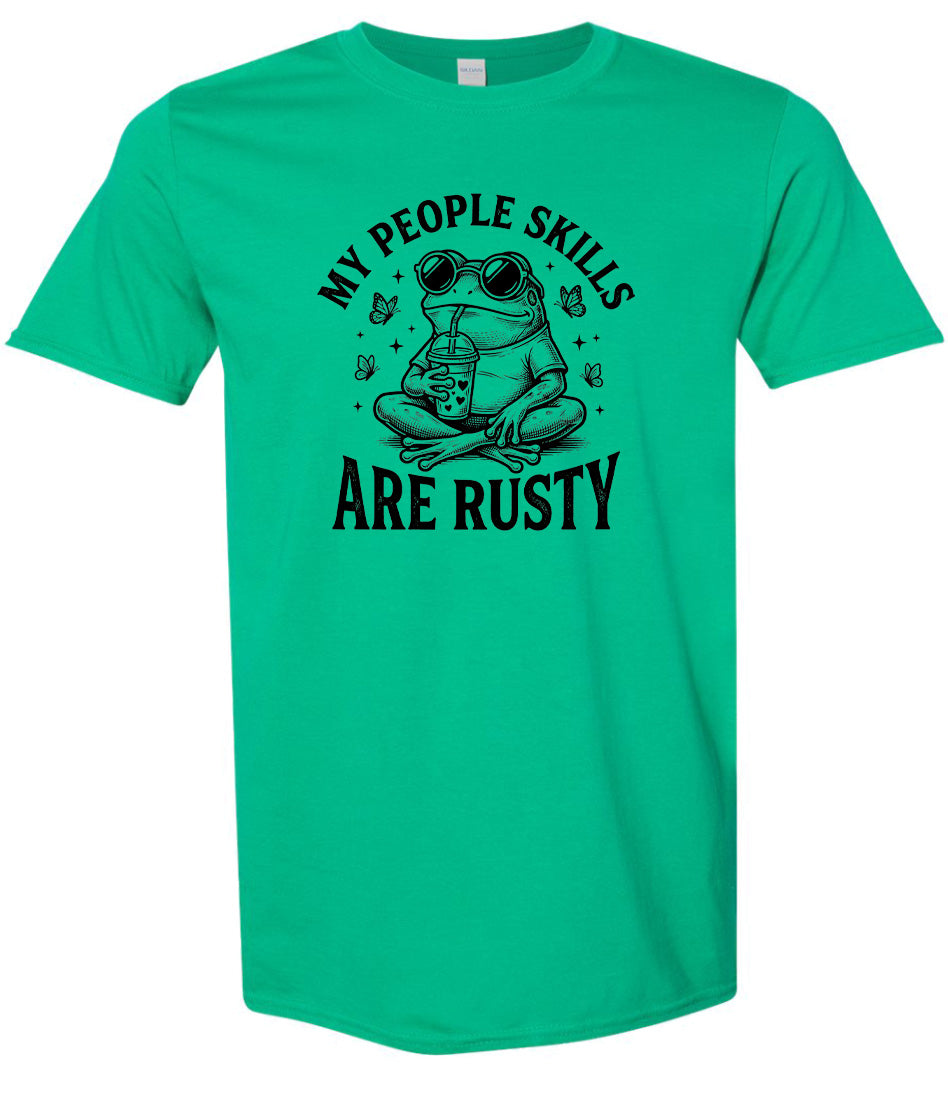 People Skills are Rusty Adult Gildan Soft Shirt