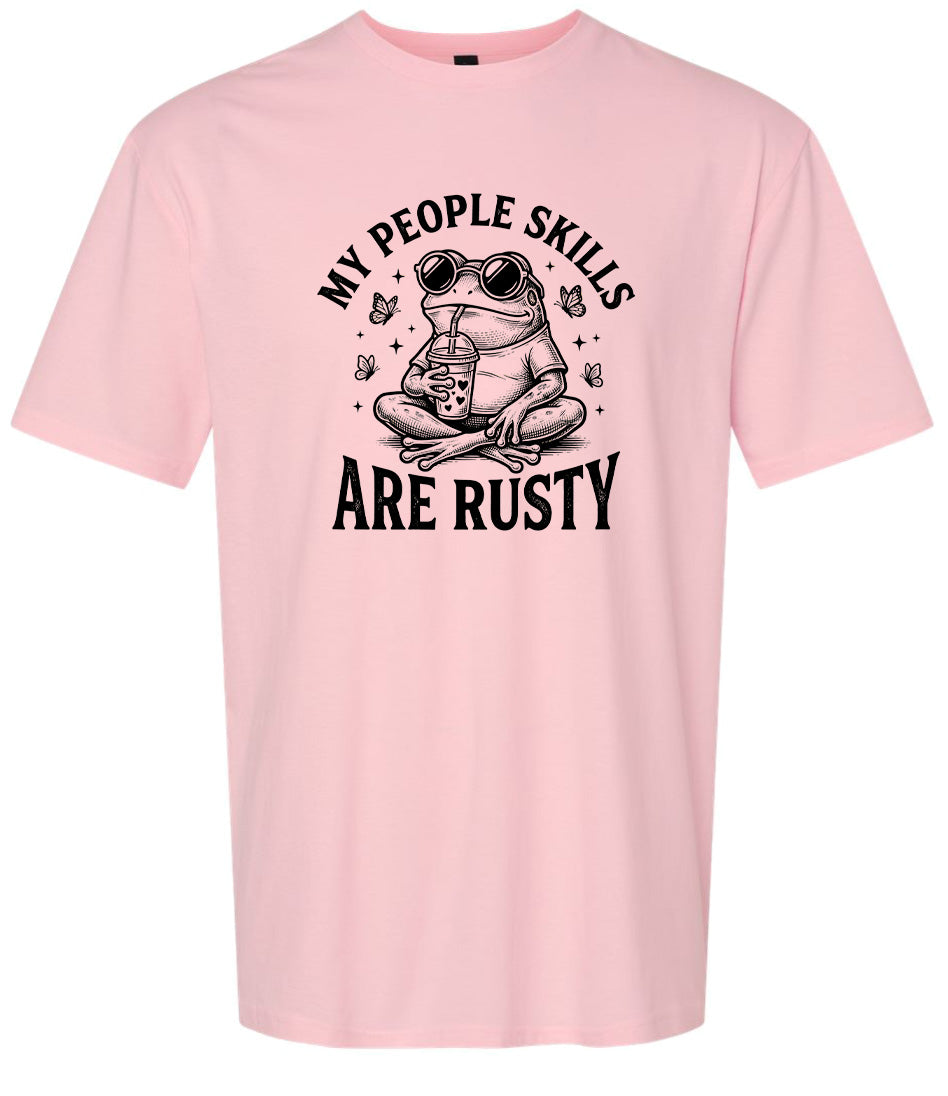 People Skills are Rusty Adult Gildan Soft Shirt