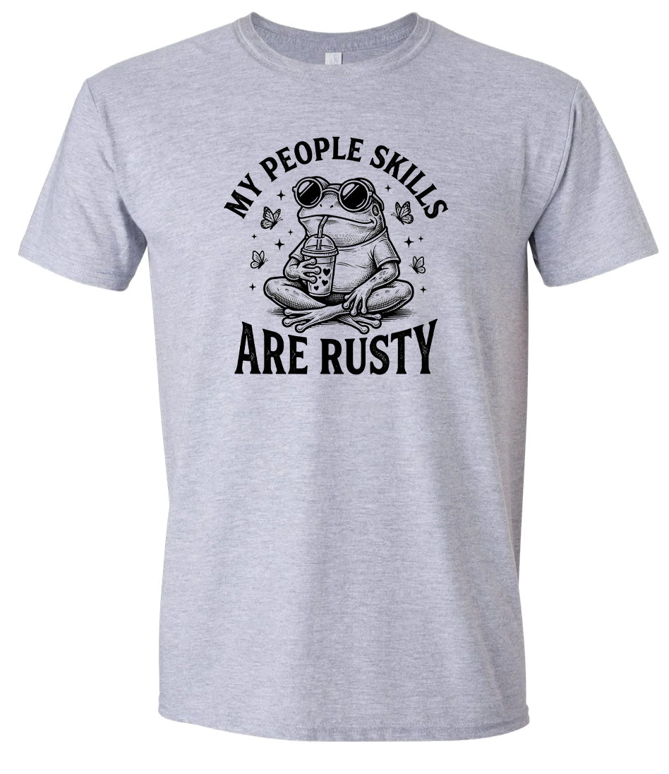 People Skills are Rusty Adult Gildan Soft Shirt