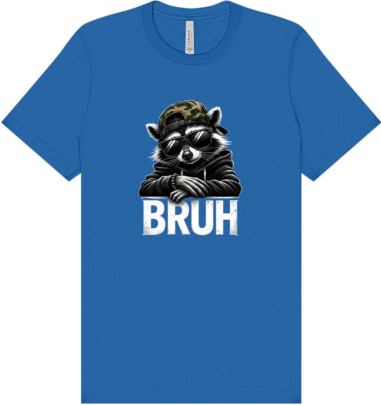Bruh Raccoon Adult Bella Canvas Shirt
