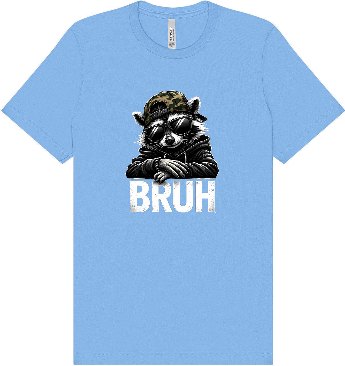 Bruh Raccoon Adult Bella Canvas Shirt