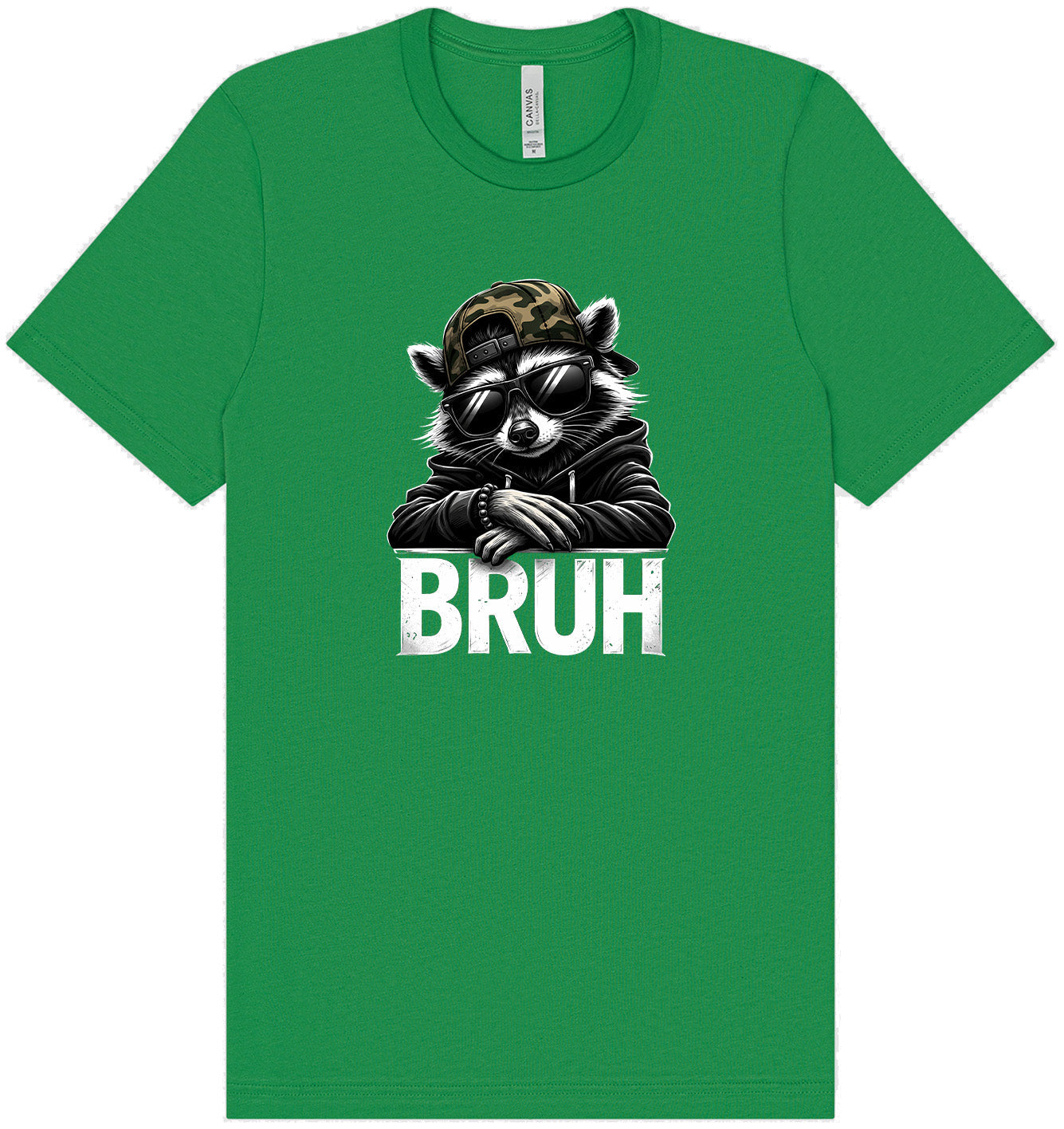 Bruh Raccoon Adult Bella Canvas Shirt