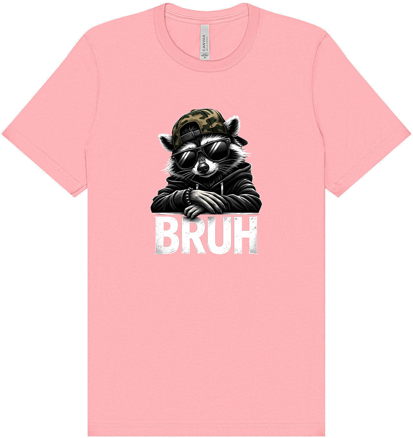 Bruh Raccoon Adult Bella Canvas Shirt