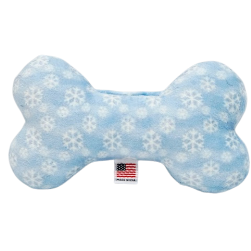 Pet and Dog Plush Bone Toy, "Pastel Christmas"